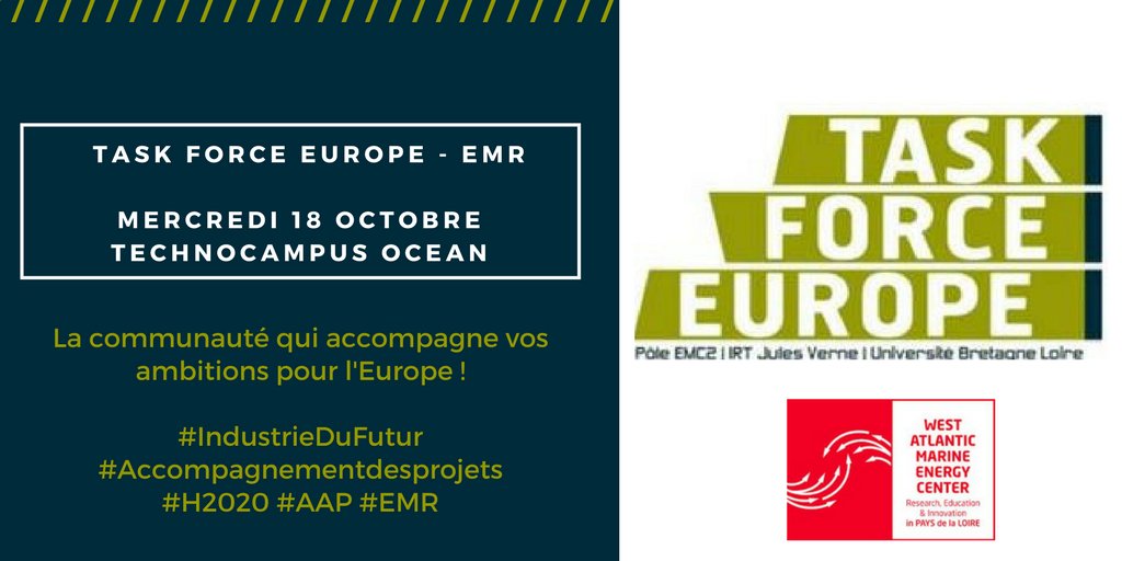 Polemc2's tweet photo. #TaskForceEurope by @Polemc2 focus #EMR Ne manquez pas le prochain rdv 👉18 octobre |9h30-11h à #Technocampus Ocean https://t.co/8H0LnyqAcU https://t.co/Qb4UPAwlnL