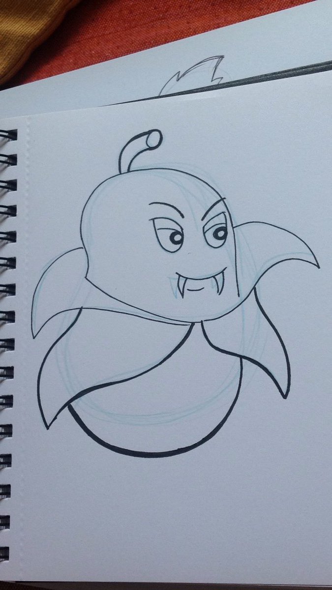 BelugaToons's tweet photo. A Vampear. #Inktober #FoodFright https://t.co/sdqRBgNB9I