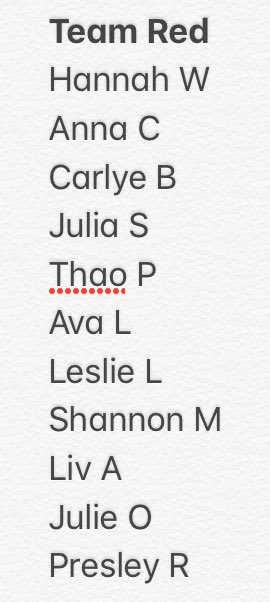 smoore414's tweet photo. Powderpuff teams for senior girls!!
Make sure you know your team(s) for tonight! 😜 be there at 4:00pm to warm up https://t.co/WAb5HMVURG