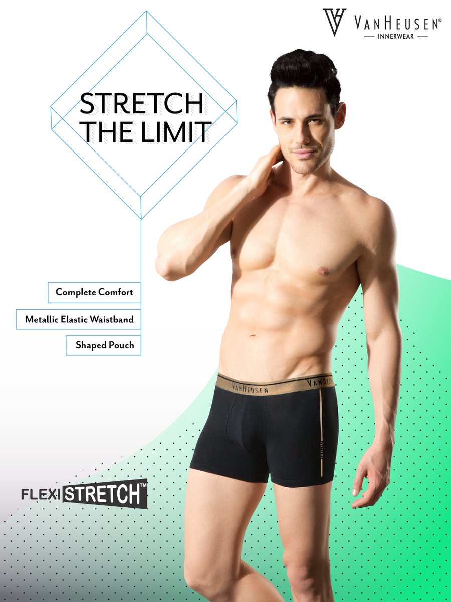 VanHeusenIW's tweet photo. Stretch yourself beyond the impossible. These stylish trunks with FlexiStretch technology will help you finish strong. #StretchTheLimit https://t.co/kygoYDcqNg