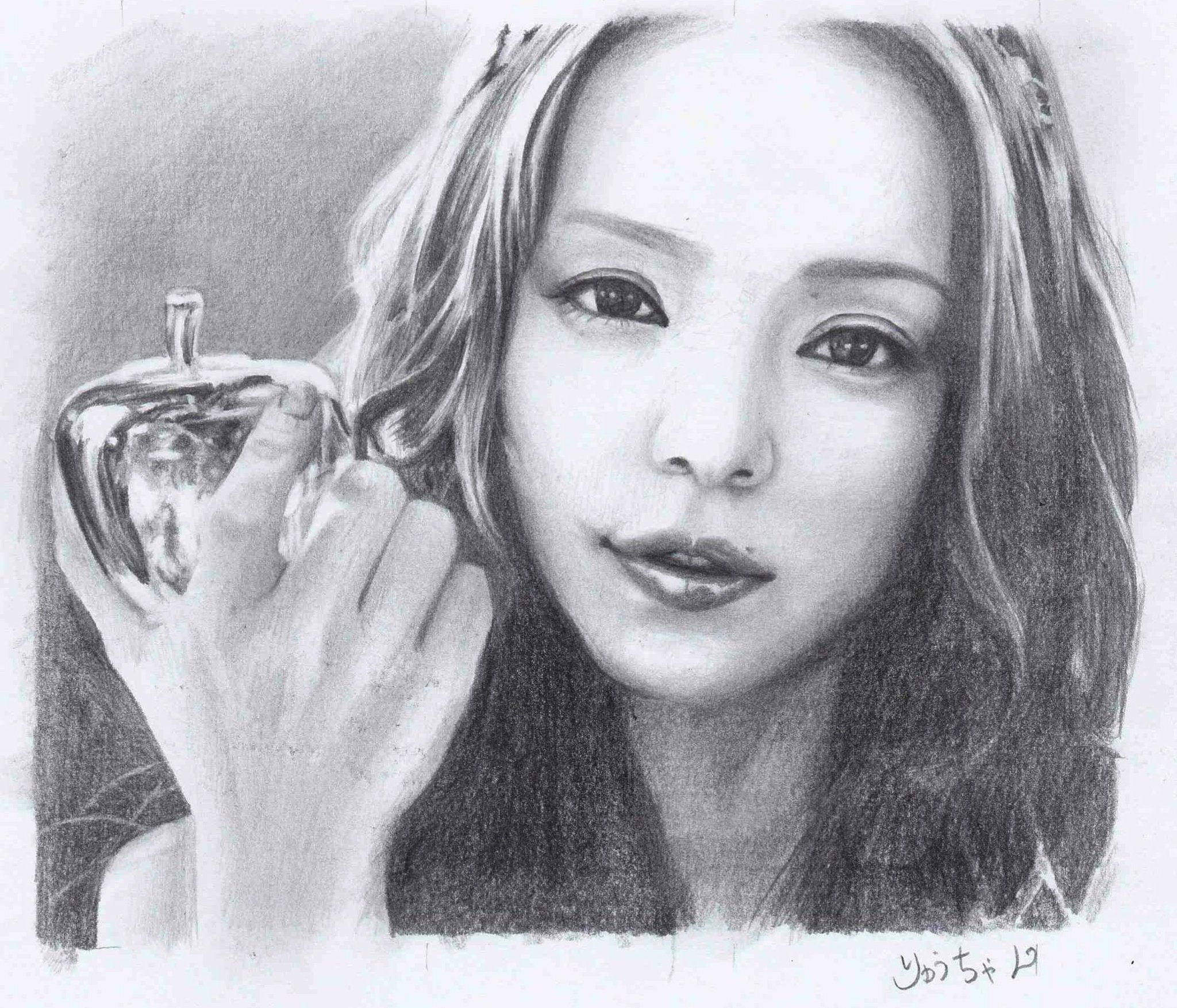 りゅうちゃん 幻想絵師 安室奈美恵さんの似顔絵を描いた 鉛筆で描いてます 安室ちゃんのダンス格好いい 創作クラスタと繋がりたい 絵描きさんと繋がりたい 絵師さんと繋がりたい イラスト基地 拡散希望rtおねがいします