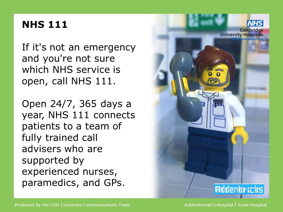 CUH_NHS's tweet photo. Remember that alternatives to A&amp;E are available #HelpCUH https://t.co/YKpXIIaevM