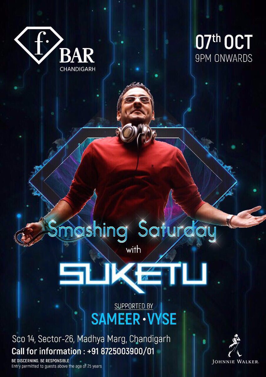 djsuketuindia's tweet photo. And looking forward to a fun #weekend in #Punjab... #Oct 6th #FashionFridays in #Ludhiana and #Oct 7th #SmashingSaturdays in #Chandigarh https://t.co/iFcHn8yhCG