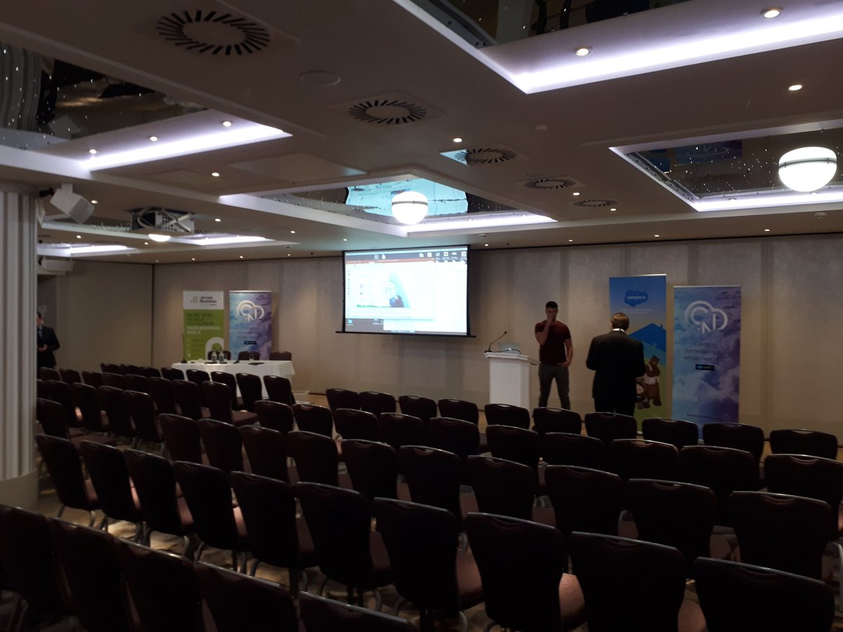 comnexa's tweet photo. .@salesforce have touched down in #JerseyCI and we're ready to go for this evening's event @TheRoyalYacht #FindWinKeep #CSW2017 https://t.co/CDXFTeMPgy