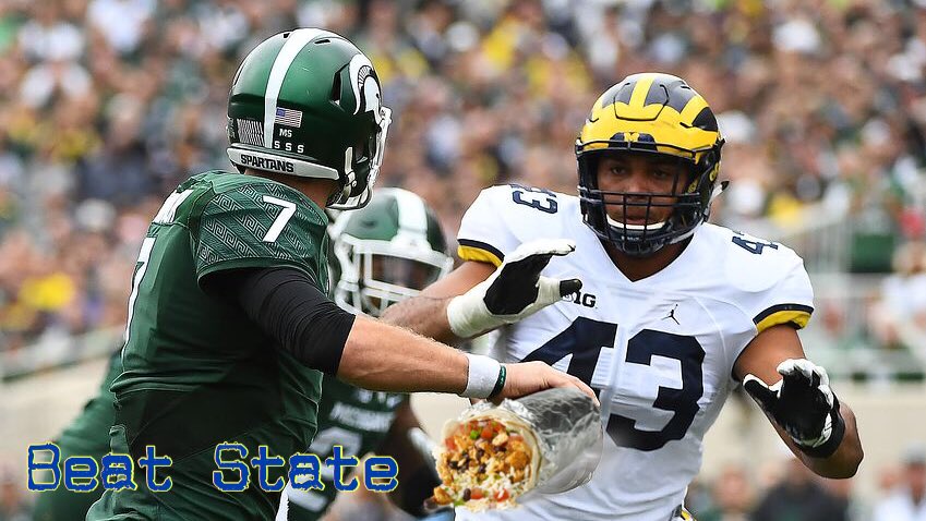 Do not touch Wormley's Burrito. Ever. #BeatState #BeatSparty #GoBlue