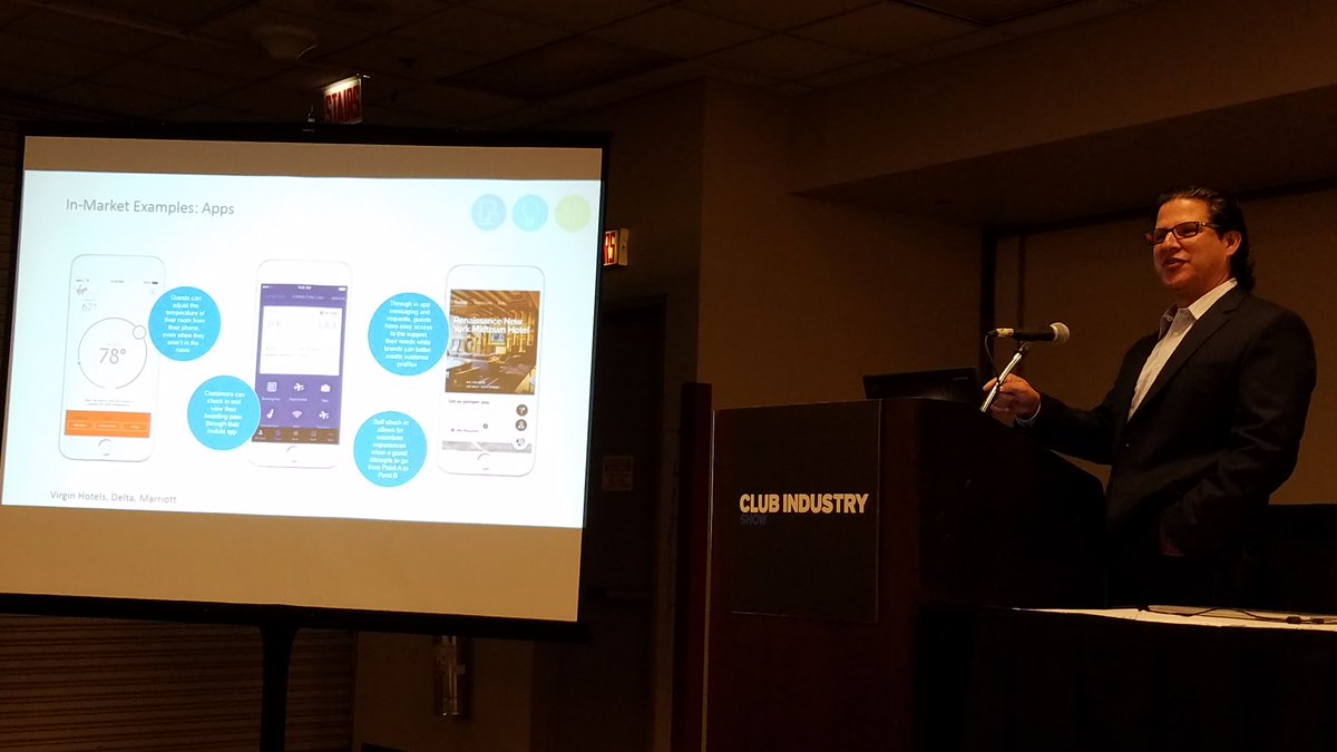 motionsoft's tweet photo. @24hourfitness Garrett Borunda kicking off the Trends + Technology Track at @clubindustry show #CIShow2017 https://t.co/tSkHdPPUhi