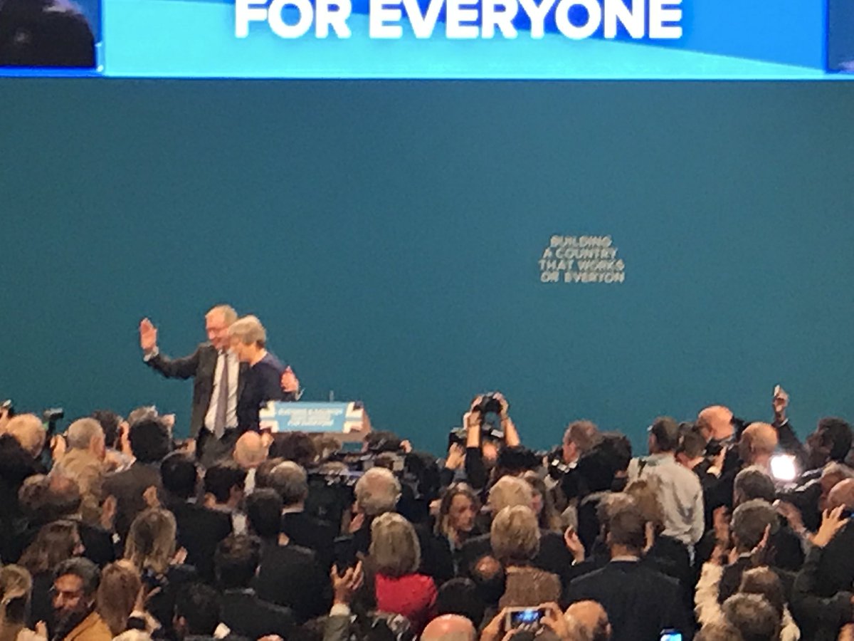 NickLinford's tweet photo. First it was “F”, then “E” &amp; then bunch more as they left the stage. How the stage letters floated away. Pics all taken on my iPhone #CPC17 https://t.co/SbULjw8Wig