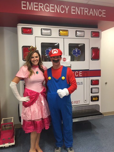 eimagine's tweet photo. We were thrilled to be a part of #GlobalDayofService @RileyChildrens hospital last week! Mario and Princess Peach were a hit! @HeroesFndtn https://t.co/b6JenB25Ut