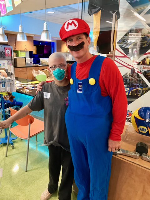 eimagine's tweet photo. We were thrilled to be a part of #GlobalDayofService @RileyChildrens hospital last week! Mario and Princess Peach were a hit! @HeroesFndtn https://t.co/b6JenB25Ut