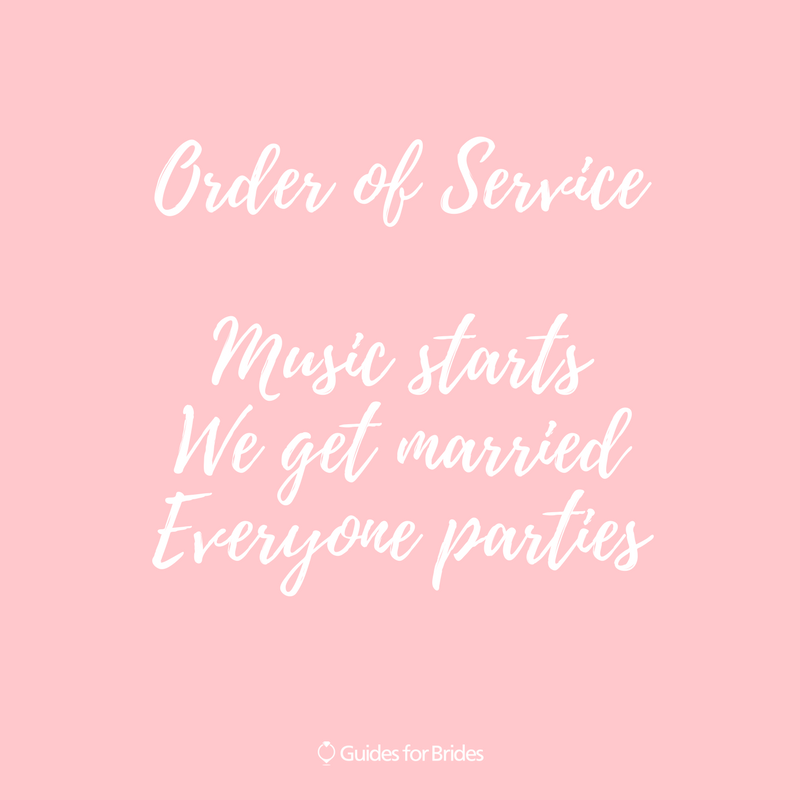 GuidesForBrides's tweet photo. Keep your service simple! 👌 #weddingideas https://t.co/CId8HzMPba