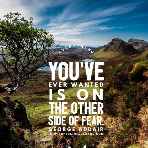 SUBusinesLoans's tweet photo. Don't let Fear stop you in your tracks!  Push Forward! https://t.co/f36oDAwKVL