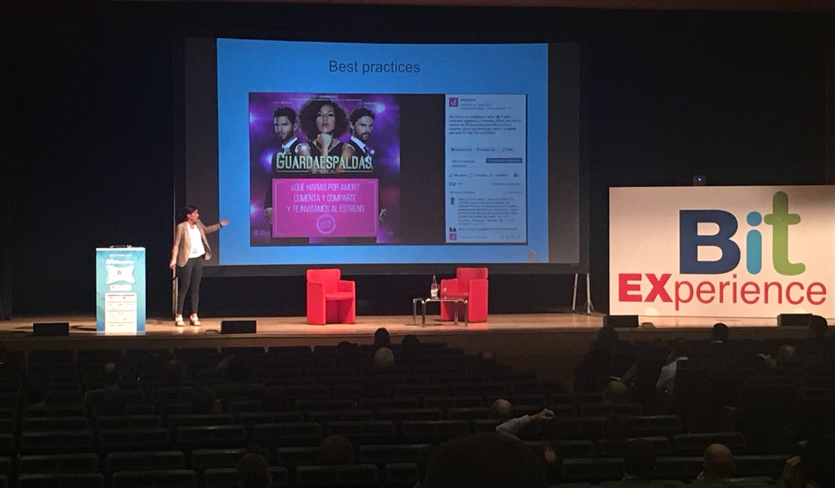 lysscob's tweet photo. Conferencia muy interesante de @soniagot hablando de promoción de contenidos televisivos en @BIT_audiovisual @feriademadrid #BITExperience https://t.co/hXAzym3Pbx