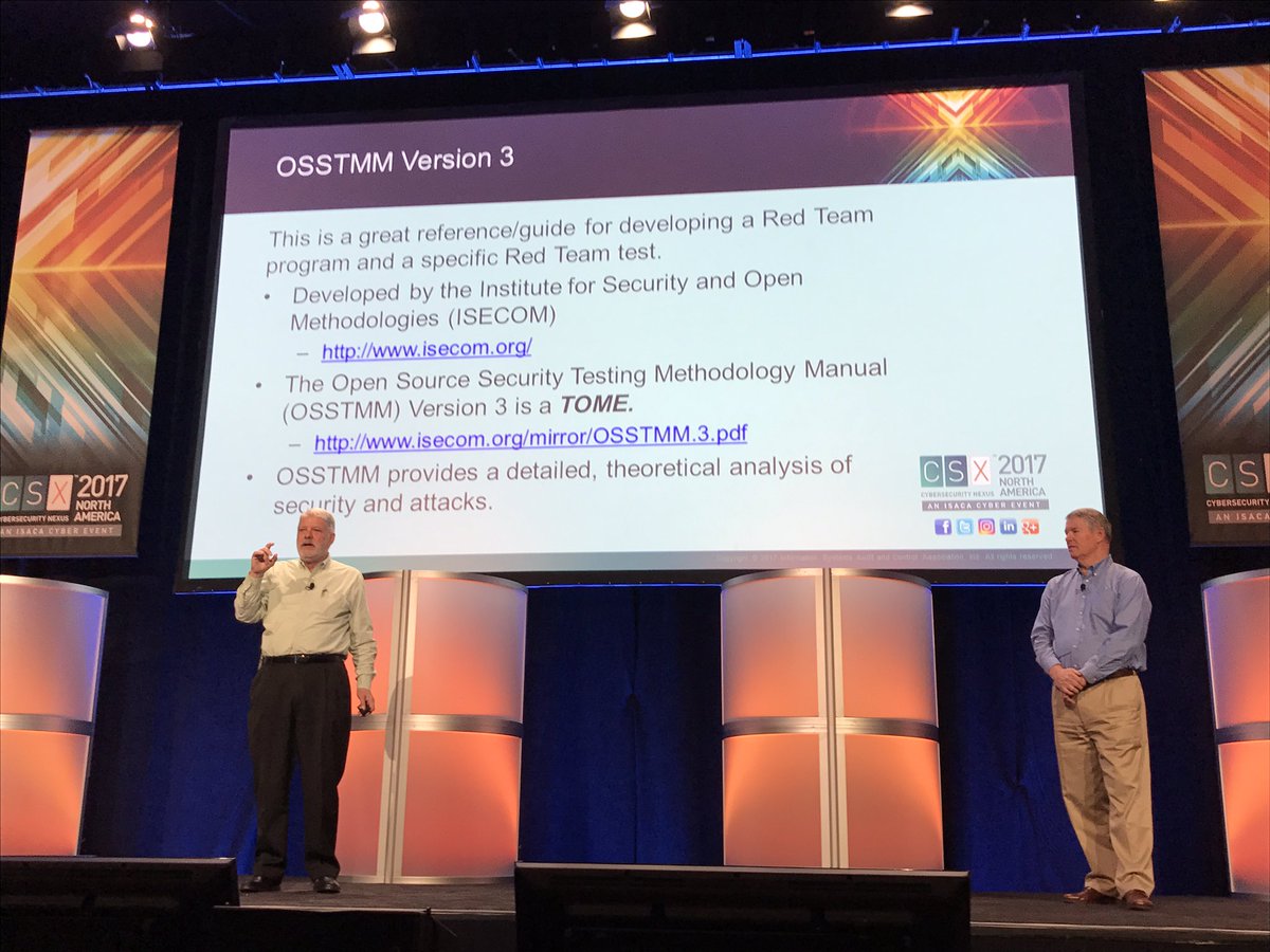 allanboardman's tweet image. OSSTMM Red Team reference guide, free and good examples of framework and how to get started. #IDART is high level, #OSSTMM detailed. #CSXNA