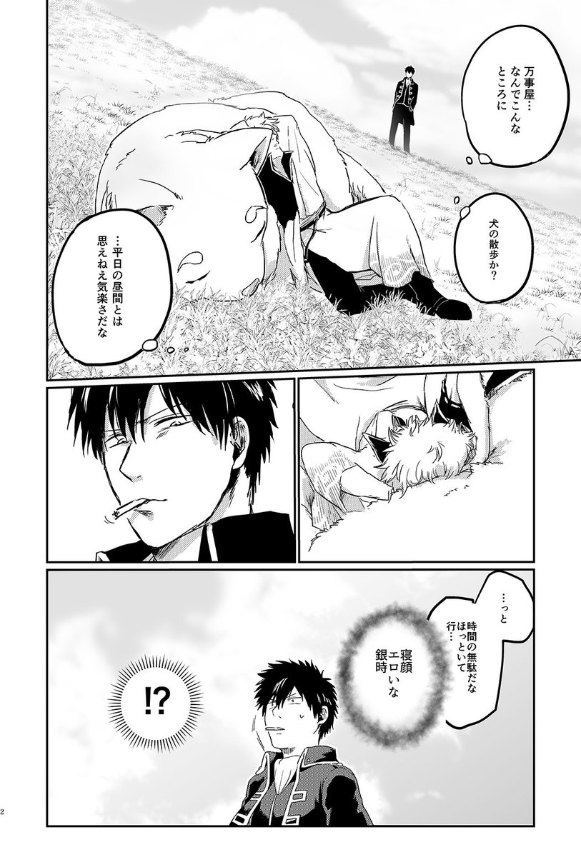 サンプルは後日改めてPixivにあげますが、こんな本出します!定春がいっぱい出るタイプの土銀で、定春がしゃべります。 