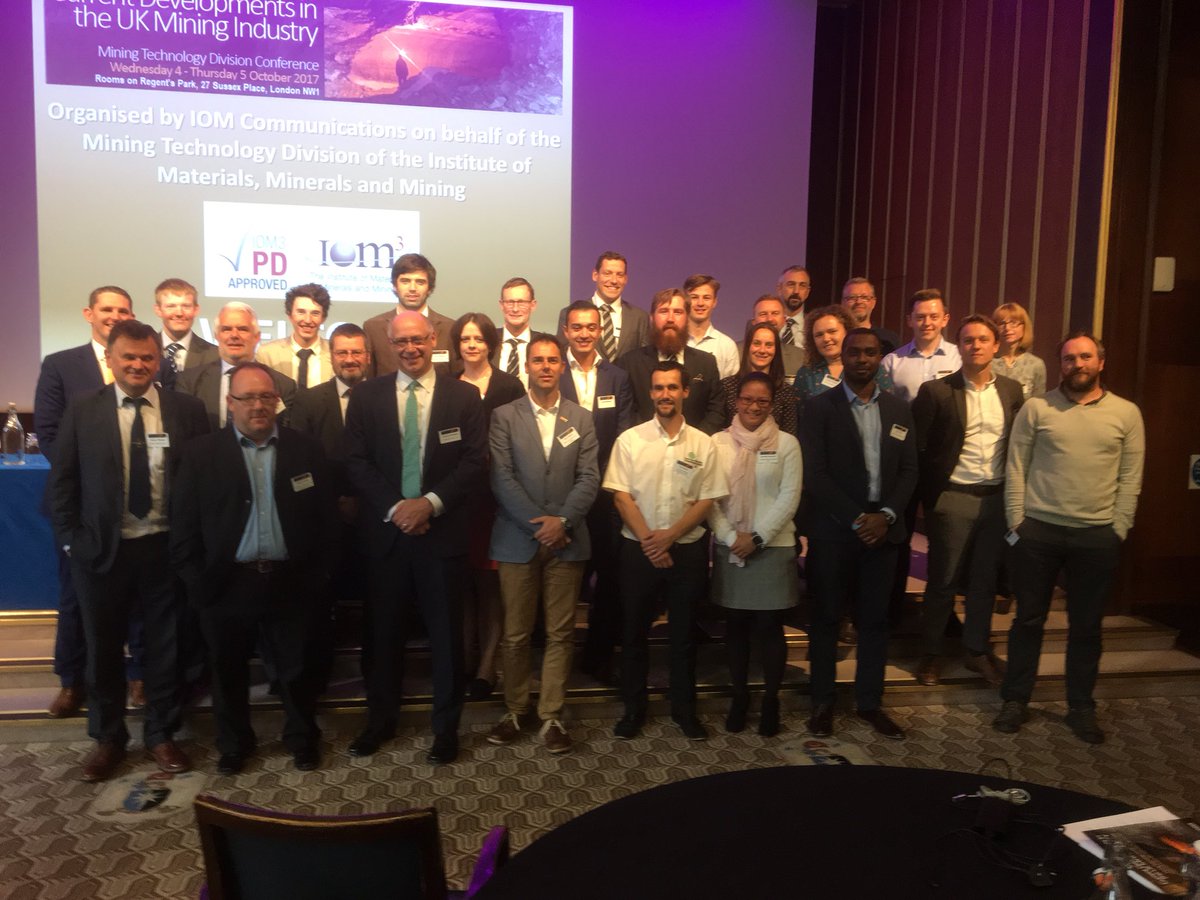 foster_pj's tweet image. Great to see so many @CambSchMines graduates at the @iom3’s UK Mining Conference in London today!