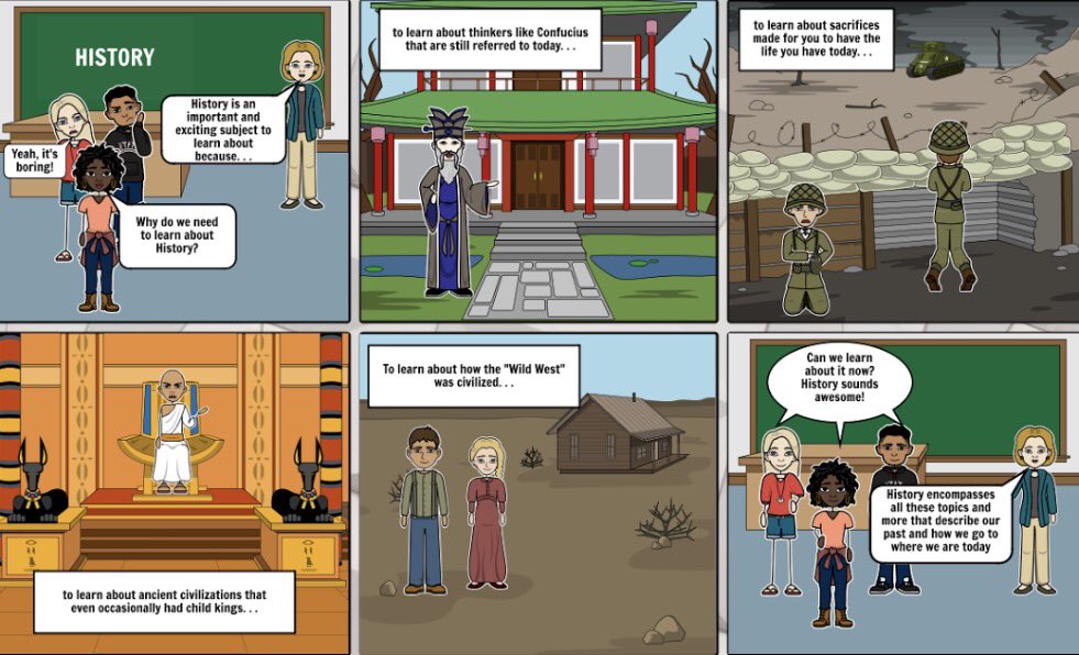 Ms_Stallbaumer's tweet photo. Comics are a fun way to incorporate technology in your classroom! #SCED356 https://t.co/wi5DUFHZQ4