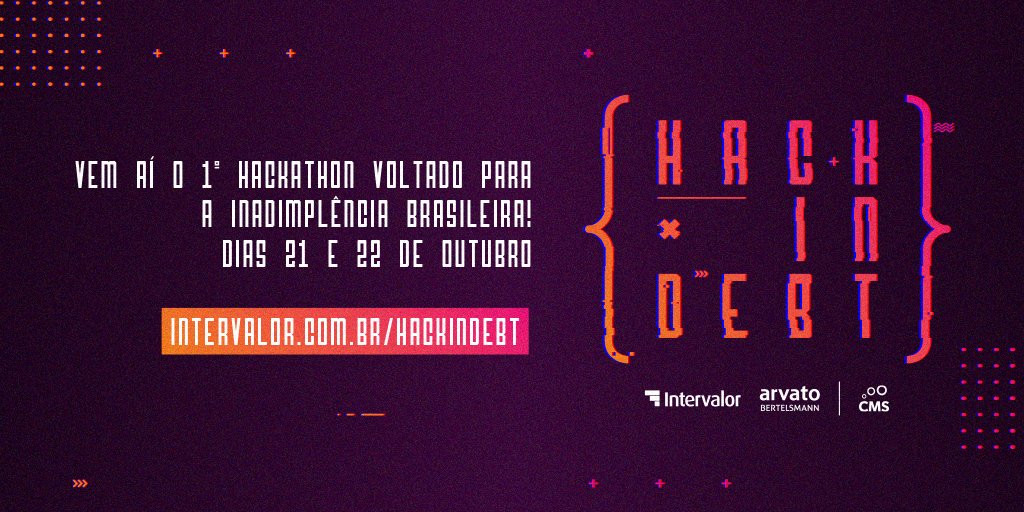 Intervalor's tweet image. Vem aí, o primeiro hackathon do Brasil, com foco em inadimplência!
Saiba mais em: goo.gl/PNGzzr