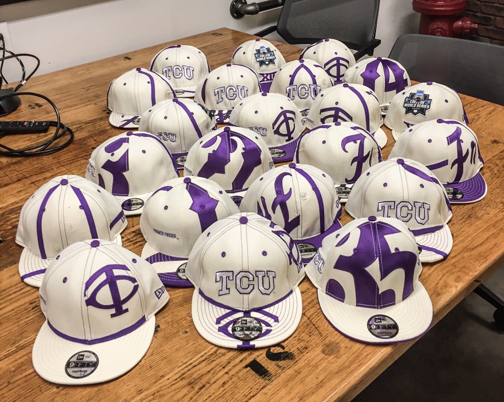 HookEm_Drew's tweet image. Sorry boss! Only 22 unique caps were created from the jerseys, and they’re for @tcu_athletics fans. #ToadToThePast bit.ly/2kklA5P