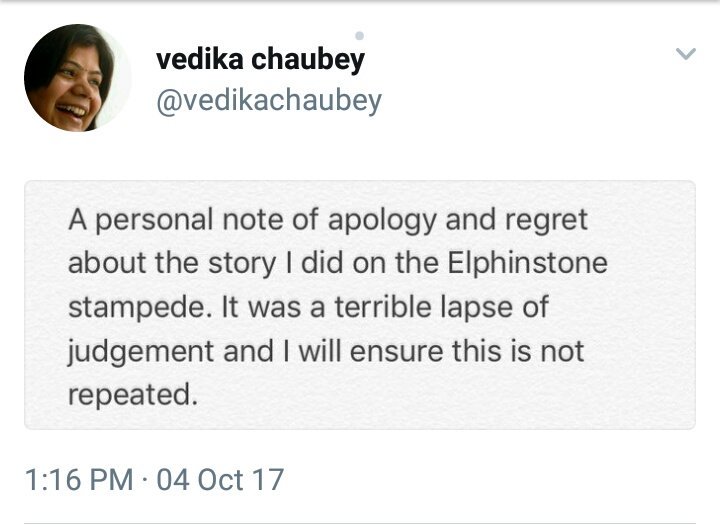 @sunandavashisht #feminist play victim card when #feminismexposed
First thy say molester n after #RealityCheck thmselvs land in apology
#ElphinstoneStampede