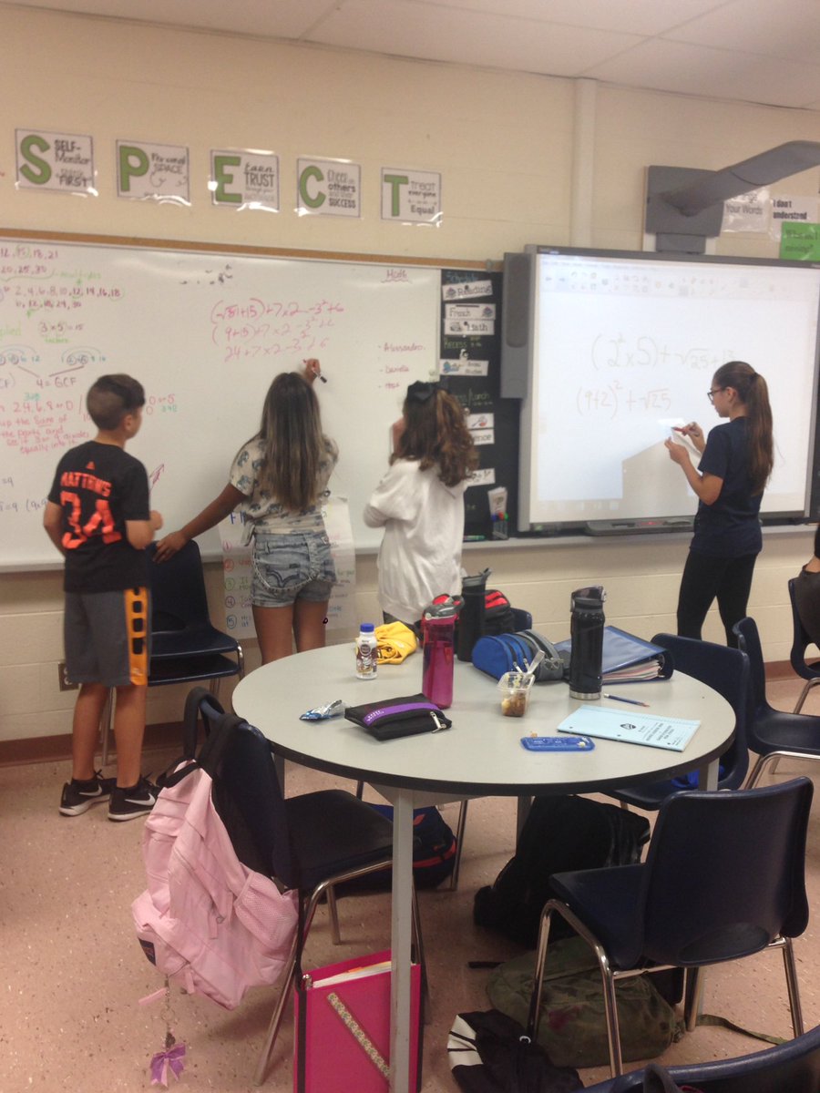 McCaffreyclass's tweet photo. My smart enthusiastic students! Working together to create complex number sentences #JBAPT https://t.co/69Wfx9YVxb