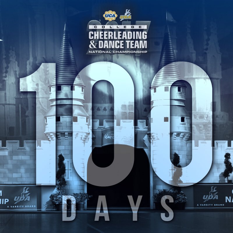Woke up and realized we are ✨1 0 0  D A Y S✨from the 2018 UCA UDA College National Championship! Will YOU be joining us?