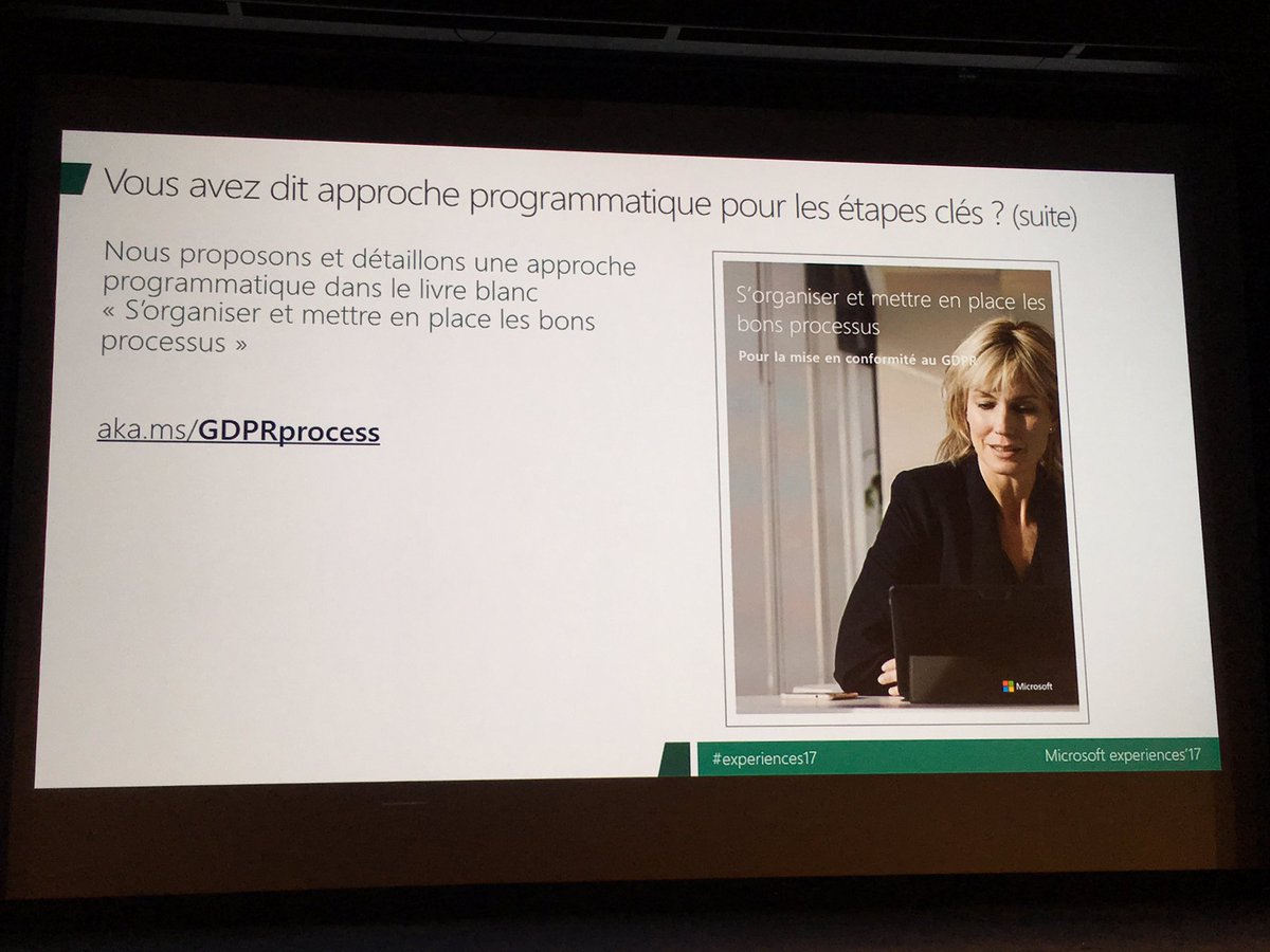 patricg's tweet photo. #GDPR #experiences17 les ressources @microsoft #experiences2017 https://t.co/SVw2HzfCF1
