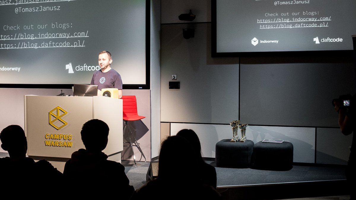 indoorway's tweet image. He was born to do this! @TomaszJanusz 🦄 at #devjs Warsaw meeting talking about #WebBluetooth. Thnak you guys! #devjswarszawa #Indoorway