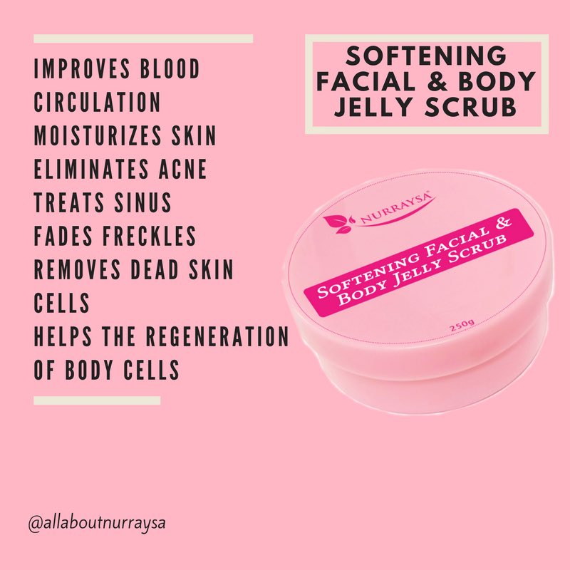 aboutnurraysa's tweet photo. 🌿 Softening Facial &amp; Body Jelly Scrub 🌿
#NurraysaSG
#NurraysaSingapore https://t.co/7HheBakllN