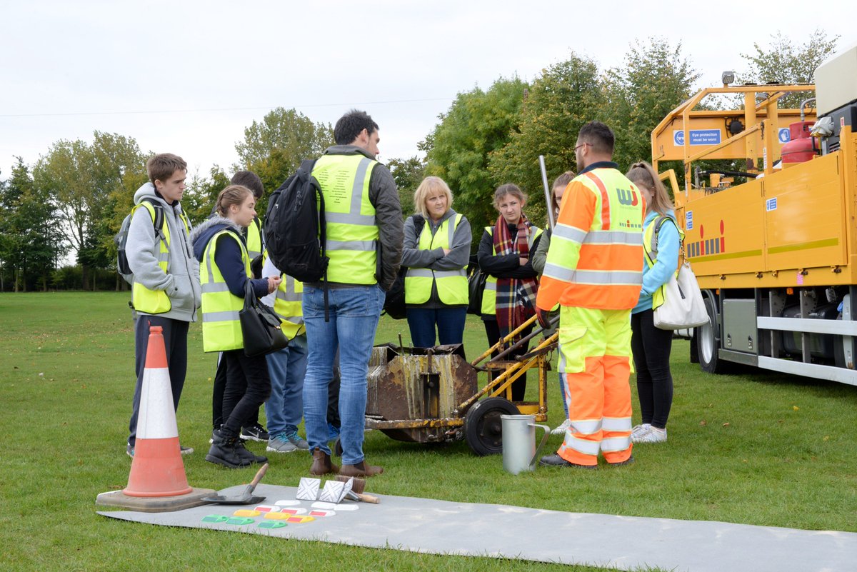 Roadsafetymark's tweet photo. RSMA Members @WJ_UK, @DBiGlobal and Jointline at #lincolnconstructionweek giving young people an insight into the industry @EBP_UK @CITB_UK https://t.co/zALHms9jO5