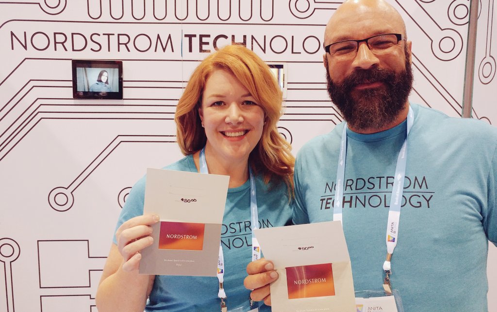 terra_byte's tweet image. Stop by @Nordstrom in #GHC17 booth 2559 and enter to win a $50 giftcard! 2x drawings a day! #NordstromGHC #Nerdstrom #womenintech join us!