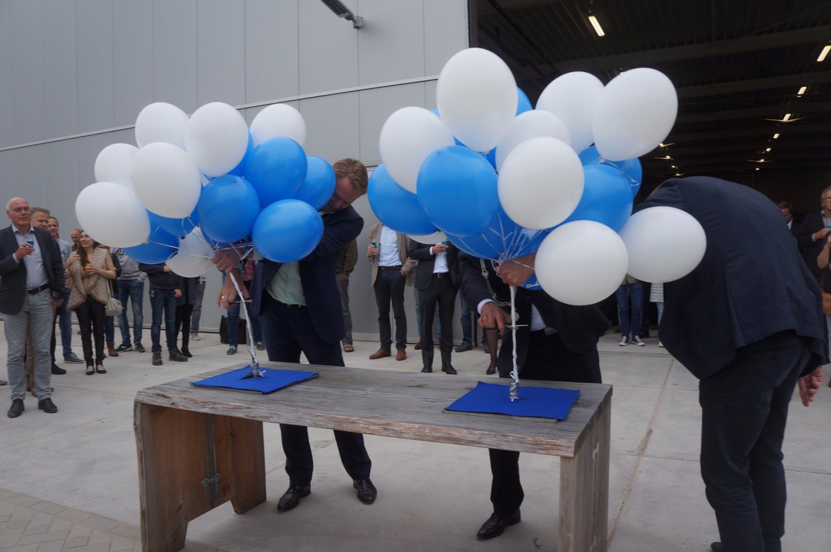 HyGear's tweet photo. .@HyGear celebrating 15 Years Anniversary &amp; Opening Ceremony of new premises with Mayor Marcouch!

@npex @IndustrieparkNL @gemeentearnhem https://t.co/PN8Mrf0XGm