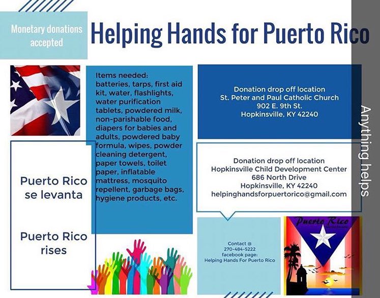 sub_deb1's tweet photo. SD1 was able to help out with the Helping Hands for Puerto Rico! It is a great cause and many items are still needed! https://t.co/iS814BBwXZ