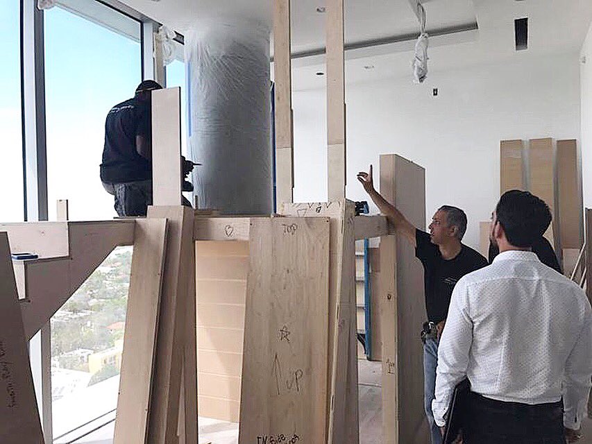 NewmanConstruct's tweet photo. Oh just installing a two-story playhouse to match the penthouse 🏡#kidsroomdesign #miami #gc #dreamhome #building https://t.co/obWyGtdmCg