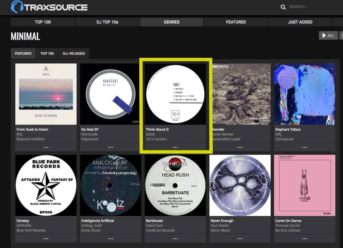12plus1london's tweet photo. .@soblemusic - Think About It EP is out on @traxsource and featured on genre main page. Play/Buy: https://t.co/F7uuUehNdS https://t.co/uDLLyixLuM