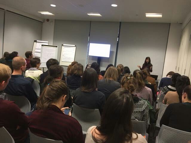 Science_Council's tweet photo. Full house! Thanks to everyone who attended Najmah's workshop on assessing yourself as a career development tool #NJCELondon #NJCE17 https://t.co/m4tO5uv255