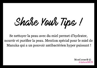 SHARE < Découvrez comment nettoyer votre peau de façon 100% naturelle #AstuceMCB. Et vous, quelles sont vos astuces ?