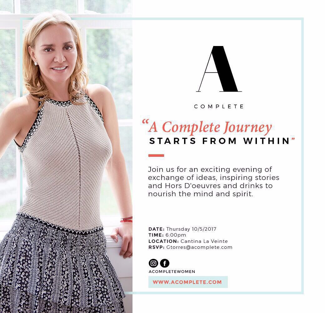 CompleteJourney's tweet photo. See you tomorrow in #Miami! Join us for an inspiring evening. https://t.co/5hAyxGDmxX