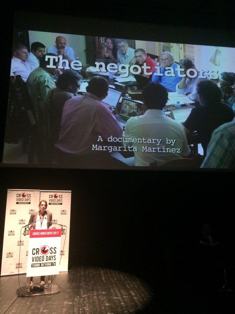 Docs interactifs pitch session - The Negotiators by La Retratista what if you negotiated peace in Colombia? #CVD2017