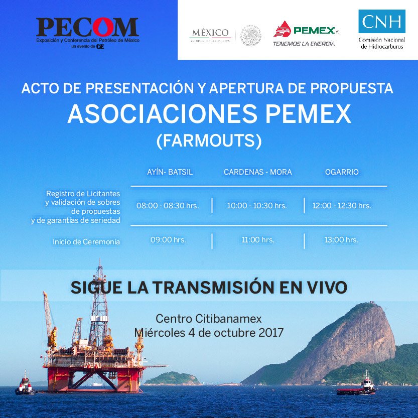 Sigue la transmisión en vivo aquí pecomexpo.com/watch-mexicos-… #PemexFarmouts