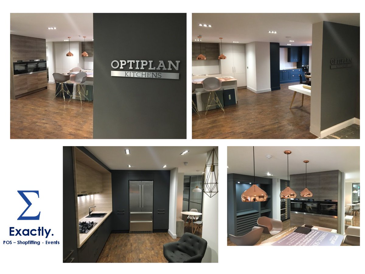 Exactlydesign's tweet photo. We're super proud to showcase our latest retail fit out project for the HomeDecor group. Optiplan Kitchen's new Showroom in Lichfield. https://t.co/pqhVJXQDdk