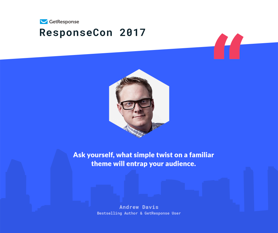 getresponse's tweet photo. Remember to ask @DrewDavisHere your #GR8Question to have a chance to win #ResponseCon2017 tickets! https://t.co/jLPrbwedv6 https://t.co/cH9pmft8o4