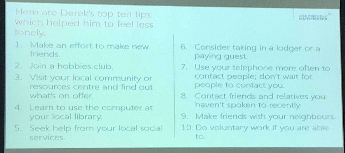 Laurenevans89's tweet photo. Derek's Top Ten Tips to help feel less lonely #AFMStrategy @buzzmanc https://t.co/ACdRJ1yeMC