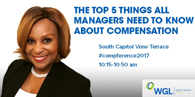 WGLanswers's tweet photo. In 15 mins, our own Charice Talbert will present on compensation across industries at @payscale’s #Compference17. https://t.co/tsKgN5uVuJ