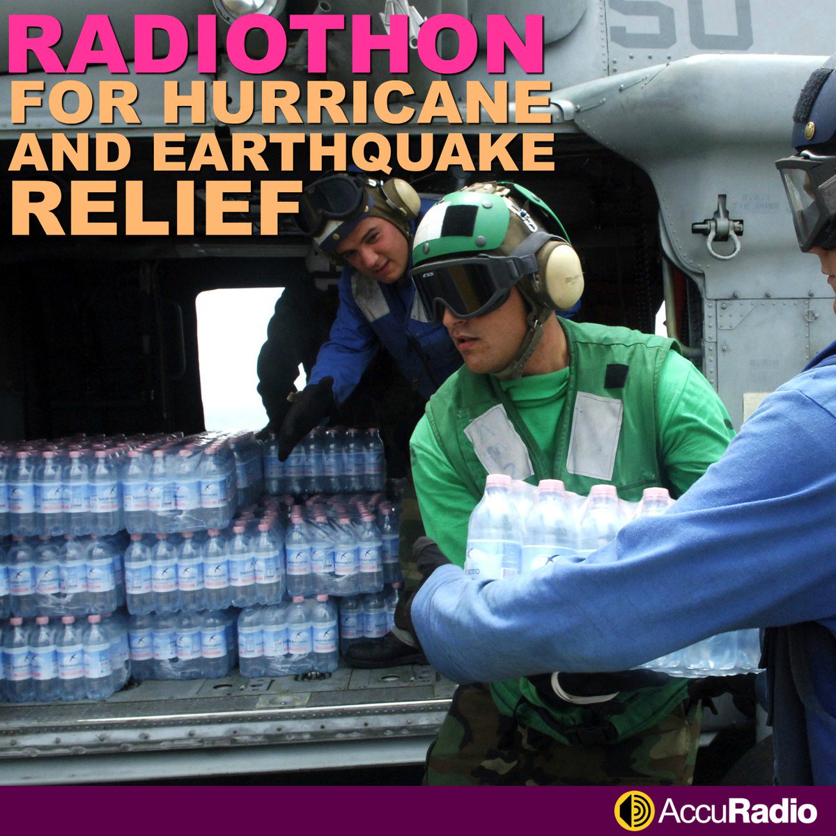 We're donating 100% of AccuRadio's profits through Oct. 9th to disaster relief organizations. Listen &amp; support: AccuRadio.com/radiothon