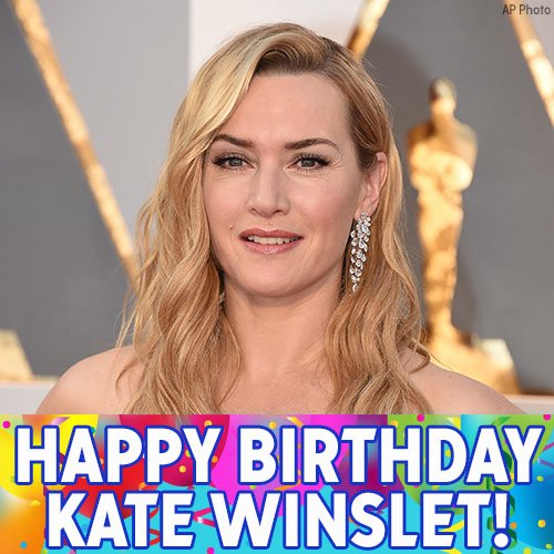 Happy birthday to Titanic star actress Kate Winslet! 