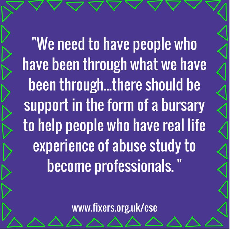 FixersUK's tweet photo. @NHSEngland A full report with key insights & proposals like this directly from young #CSE survivors > https://t.co/AIh06nh8Ai #FixingCSE https://t.co/aILUfdMsaT