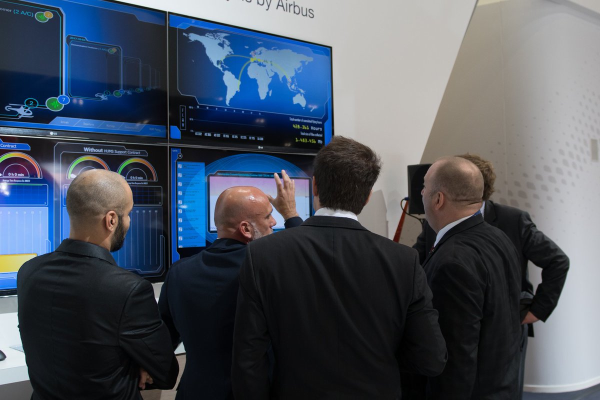 AirbusHeli's tweet photo. The new #FlyScan #HUMS data analytics sets a new standard of customer service - see the demo on our stand C100 at #Helitech17 https://t.co/rF8mINKinZ
