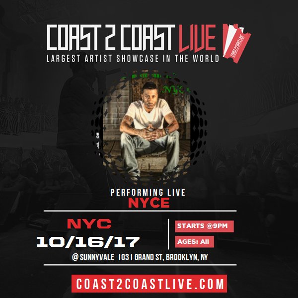 NYCEMH2's tweet photo. I'm performing at NYC All Ages Edition 10/16/17! #Coast2Coast https://t.co/ir5rgBp5m1