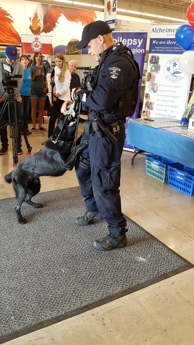 Having some fun ahead of the 2018 DRPS_K9 Calendar launch at Pet Smart in Whitby! https//t.co