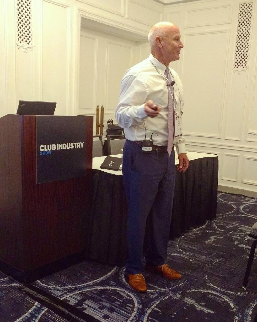 sibec_fitness's tweet photo. "Joining your health club (alone) does not make anyone healthier. ... Membership means outcomes." —Kevin McHugh of @theatlanticclub #CIShow https://t.co/amWOTQCEgl